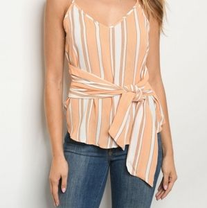 Peach Stripe Tank